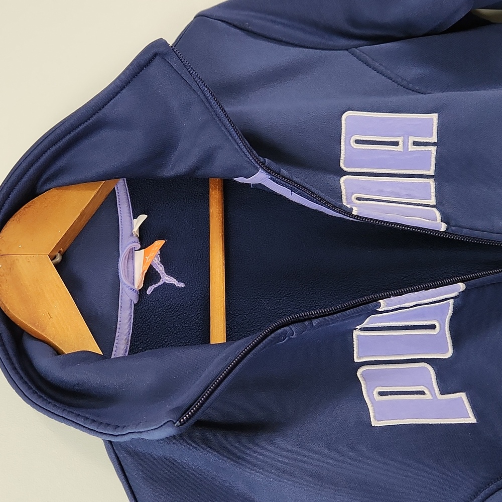 PUMA Women's Navy Full Zip Track Jacket - Picture 9 of 14